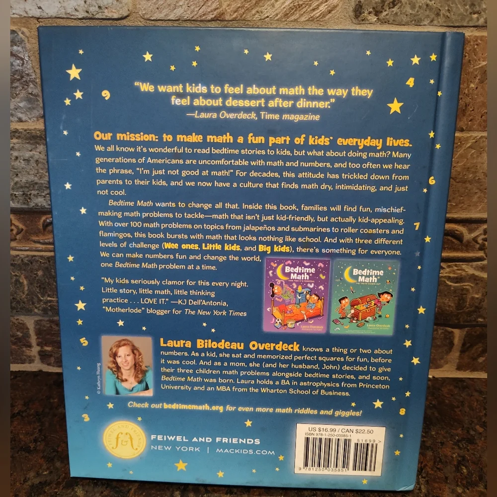 Bedtime Math Book - Fun Excuse to Stay Up Late